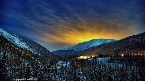 Alaska Winter Nights Hd Nature 4k Wallpapers Images Backgrounds