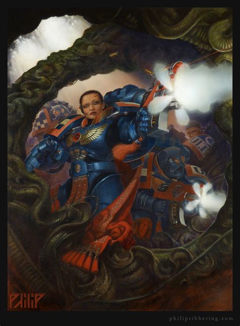 Female Space Marine 87 Sister Of Battle By Philip Sibbering On