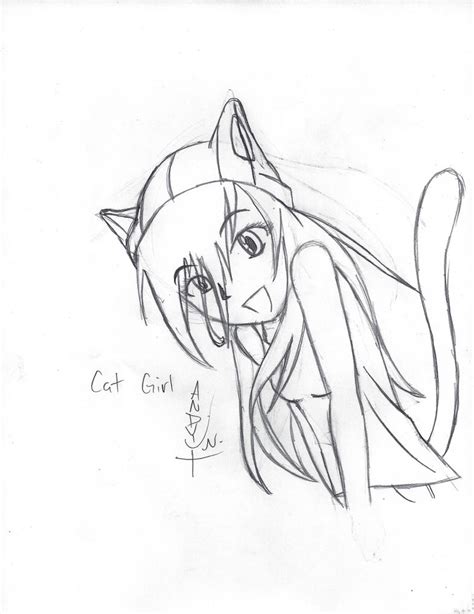 Cat Girl Sketch By Leapoffaith4 On Deviantart