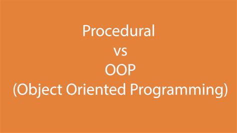 Procedural Vs Oop Object Oriented Programming In Php Youtube
