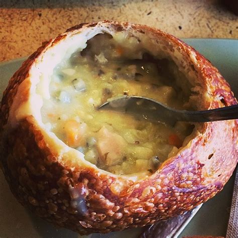 This panera copycat creamy chicken & wild rice soup continues to be a family favorite. Panera Bread's Chicken and wild rice soup in a bread bowl ...