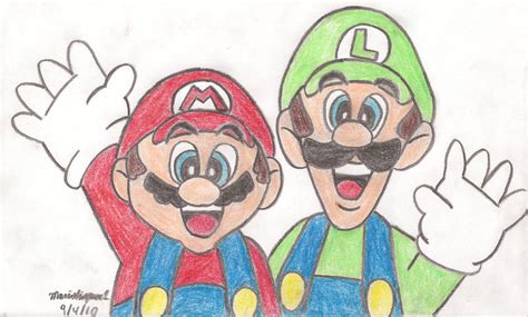 Mario And Luigi Drawing At Getdrawings Free Download