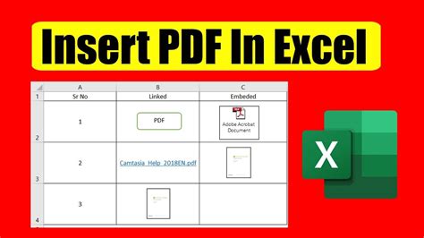 How To Insert Pdf File Into An Excel Sheet All From Scratch