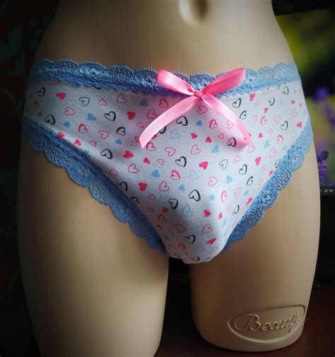 Sissy Panties Cotton Girly Panties White Micro Bikinis Etsy