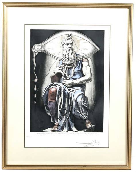 Sold At Auction Salvador Dalí Salvador Dali Moses Lithograph