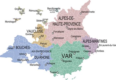 Région Provence Voyage Carte Plan