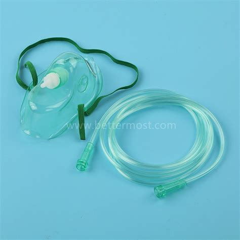 Disposable High Quality Oxygen Mask With Connecting Tube Iso Ce Fda China Oxygen Mask Kit And