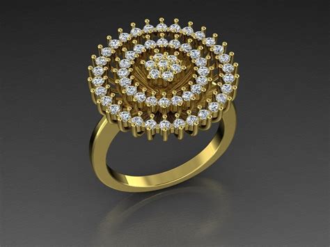 Diamond Jewelry Ring 3d Model 3d Printable Stl 3dm