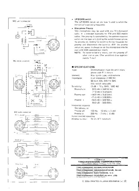 Kenwood Mc 60a Communications Microphone Service Manual Download
