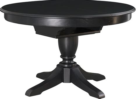 Camden Black Extendable Round Dining Table From American Drew 919 701r