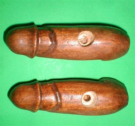 Penis Pipe 6 7 Inch Brown Or Black Long Dong Hand Carve Wood Etsy