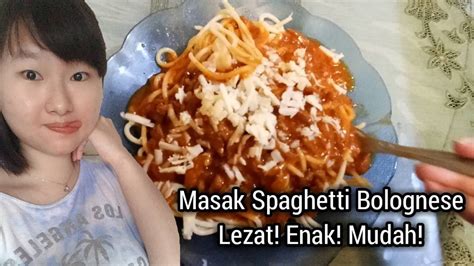 Simpan sedikit air rebusan spaghetti untuk kita masukkan dalam kuah nanti. Masak Spaghetti Bolognese (Simple Recipe) Lezat ! - YouTube