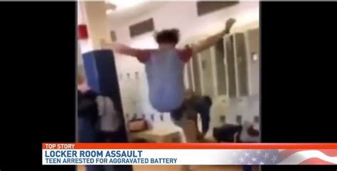 Locker Room Assault Caught On Camera Teen Arrested Charged With
