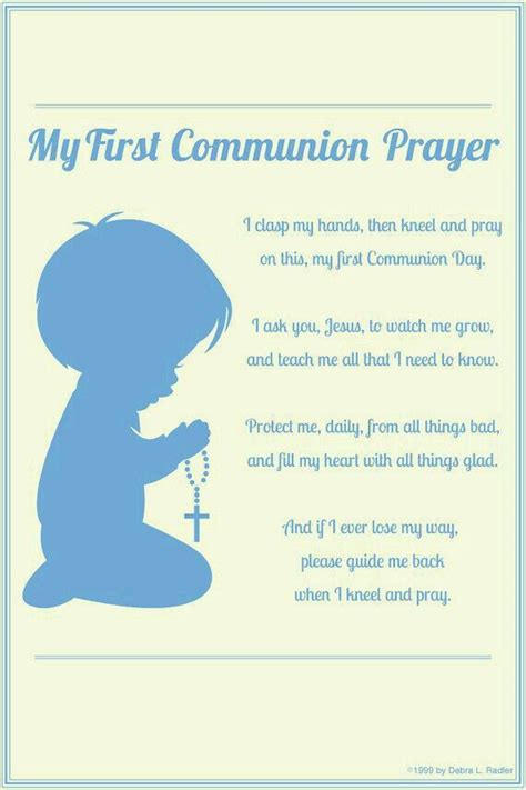 First Holy Communion Catholicprayers Communion Prayer First Holy