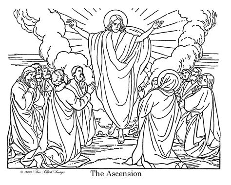 Ascension Coloring Page At Free Printable Colorings