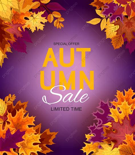 Abstract Vector Illustration Autumn Background With Falling Autumn