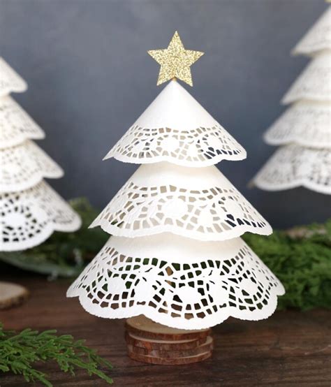 Make Paper Doily Christmas Trees Wdollar Store Supplies Its
