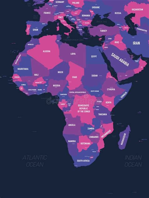 Africa Map High Detailed Political Map Of African Continent With
