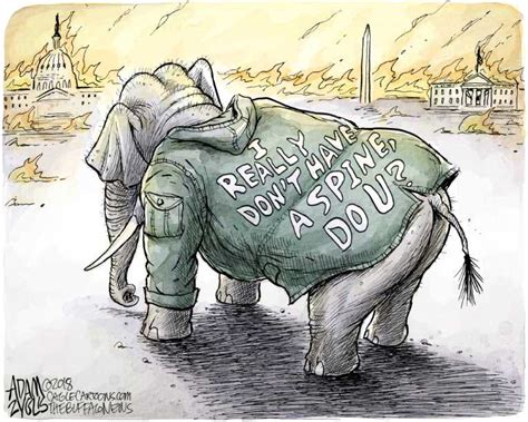 Political Cartoon On Republicans Rally Behind Trump By Adam Zyglis