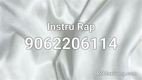 Instru Rap Roblox Id Roblox Music Codes