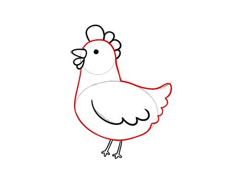 How To Draw A Chicken Design School