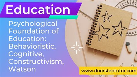 Psychological Foundation Of Education Behavioristic Cognitive
