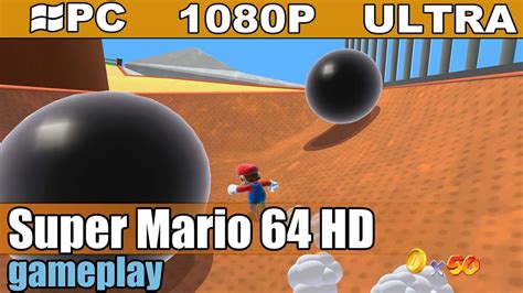 Super Mario 64 Hd Gameplay Pc 1080p Classic Platformer Youtube