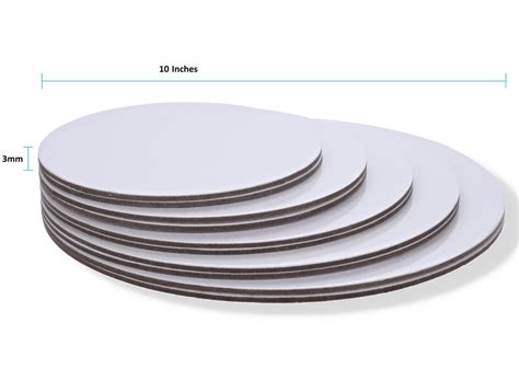 10 Inch White Round Cardboard Cake Board Boxxd™