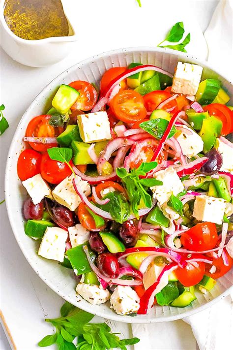 Healthy Food Keto Greek Salad