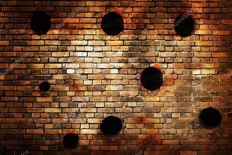 Old Brick Wall With Bullet Holes — Stock Photo © Kwasny222 30243775