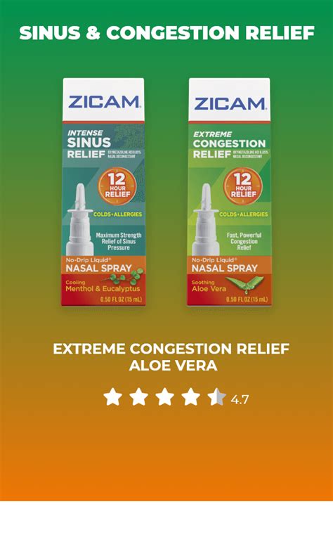 Zicam® Cold Remedy Allergy Relief Nasal And Sinus Congestion