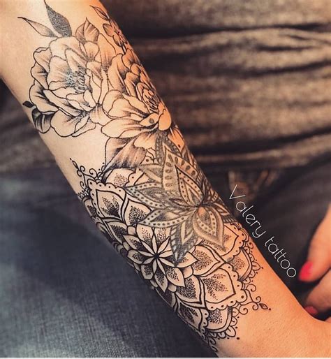 Half Sleeve Flower Mandala Tattoo Mandala Tattoo Sleeve Mandala Flower Tattoos Flower Tattoo