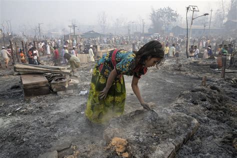 At Least 15 Killed By Huge Fire At Rohingya Refugee Camp In Coxs Bazar