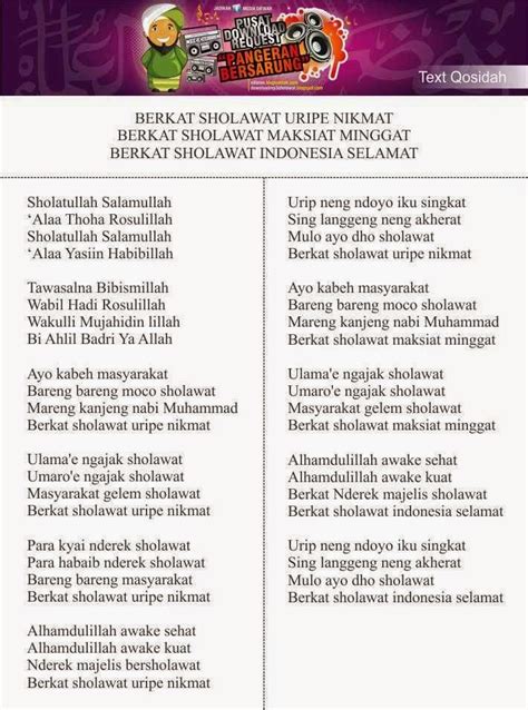 ️ Lirik Sholawat Eling Eling Umat