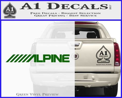 Alpine Audio Decal 2 Pack A1 Decals