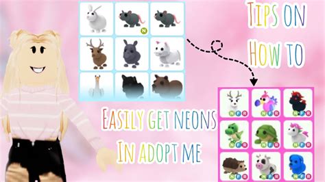Tips On How To Easily Get Neons In Adopt Me Youtube