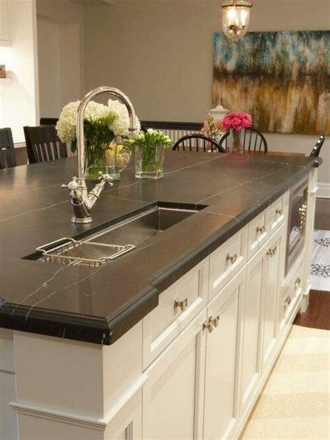 A large kitchen island without a sink or cooktop built in provides tons of extra counter space, making it easy to do all of the above and more. Rectangular Vegetable Sink | Kitchen countertop choices ...