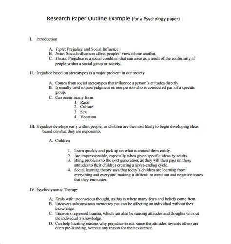 It provides insights into the problem or helps to develop ideas or hypotheses for potential quantitative research. 8+ Research Outline Templates - PDF, DOC | Free & Premium Templates