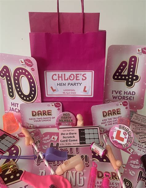 Personalised Hen Party Bag With Choice Of Fillers Ebay