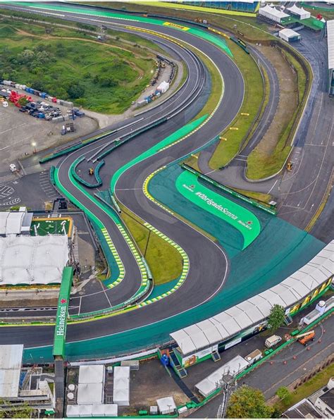 Aerial View Of Sennas S Turns 1 And 2 Interlagos Photo By Dronedodia Rformula1