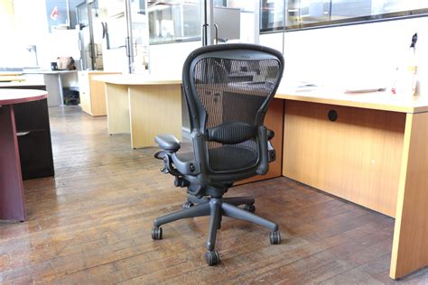 Herman Miller Aeron Black Task Chairs In Size B • Peartree Office Furniture