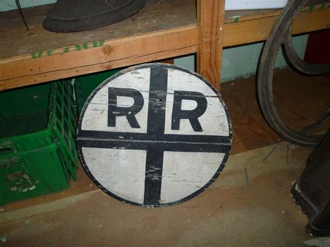 Antique Wooden Railroad Sign « Obnoxious Antiques