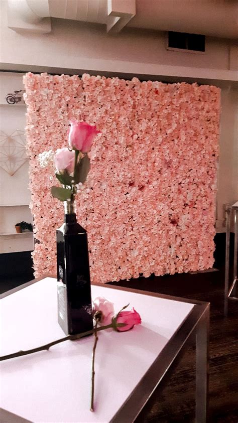 Pink Flowers Theme Flower Wall Rental Flower Wall Paper Flower Wall
