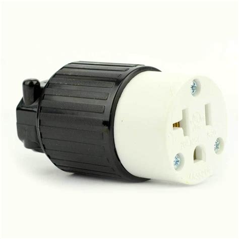 Side Ways Electric Receptacle 3 Wire 20 Amps 125v Nema 5 20r Female