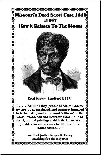 1857 Ruling In Law That African Americans Were Not Citizens Under The
