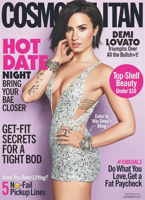 Demi Lovato Cosmopolitan Magazine September Issue Celebsla Com