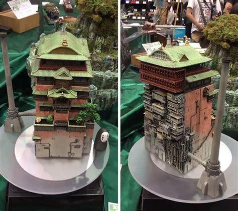 Incredibly Detailed Model Of The Bath House From Miyazakis Spirited Away Spirited Away Bath