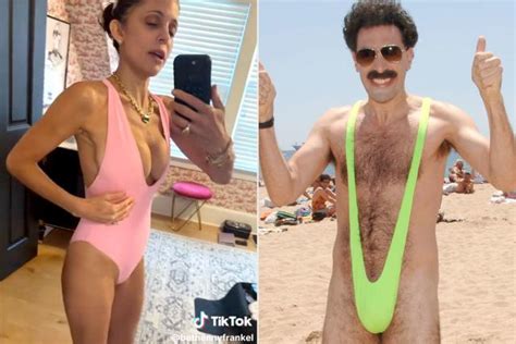 Bethenny Frankel Jokes That Her Plunging One Piece Swimsuit Makes Her