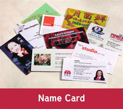 Make your own card for that extra special touch. Business Name Card printing from Ultra Supplies Singapore ...