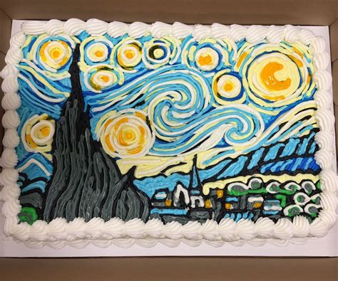 Starry Night Cake 9 Steps With Pictures Instructables